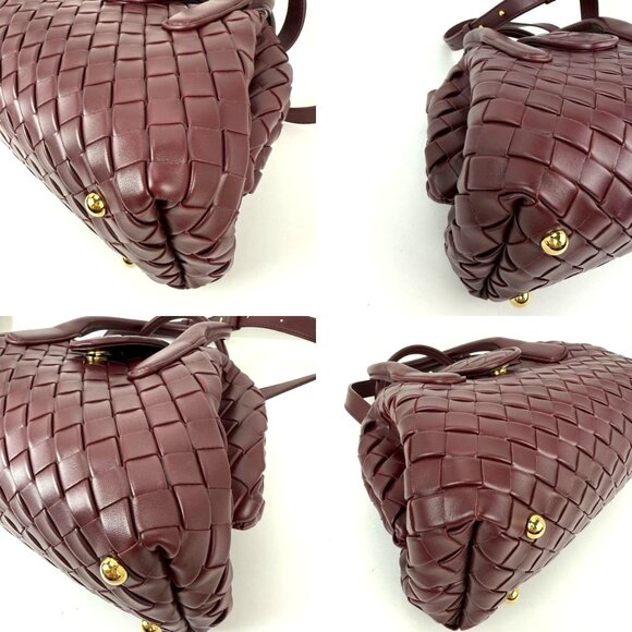 Bottega Veneta Nappa Intrecciato Teen The Lauren 1980 Bauletto Barolo Bag - Picture 16 of 16
